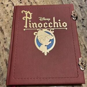 Leather brown Pinocchio large  journal Disney authentic